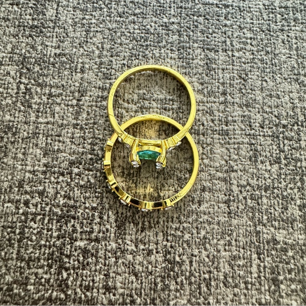 Aqua Rings Set 🩵 - Picture 3 of 3